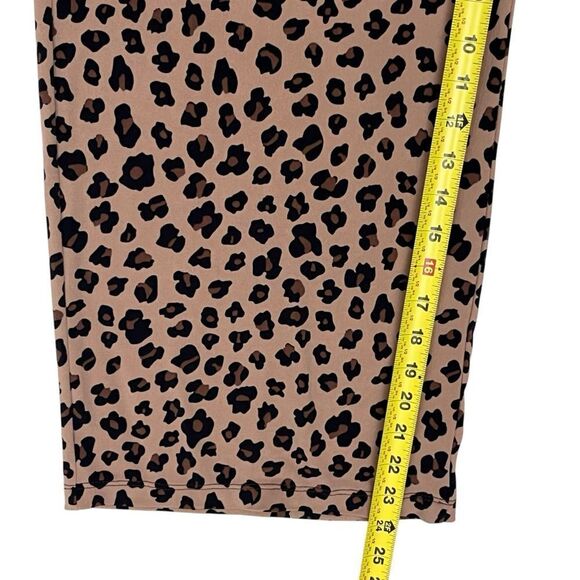 IMAN Leopard Animal Print Pants Crop Palazzo Wide Leg Pull On Sz XLP NWOT - Picture 11 of 13